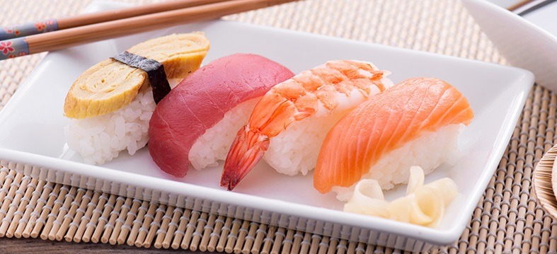 Nigiri di tonno e salmone